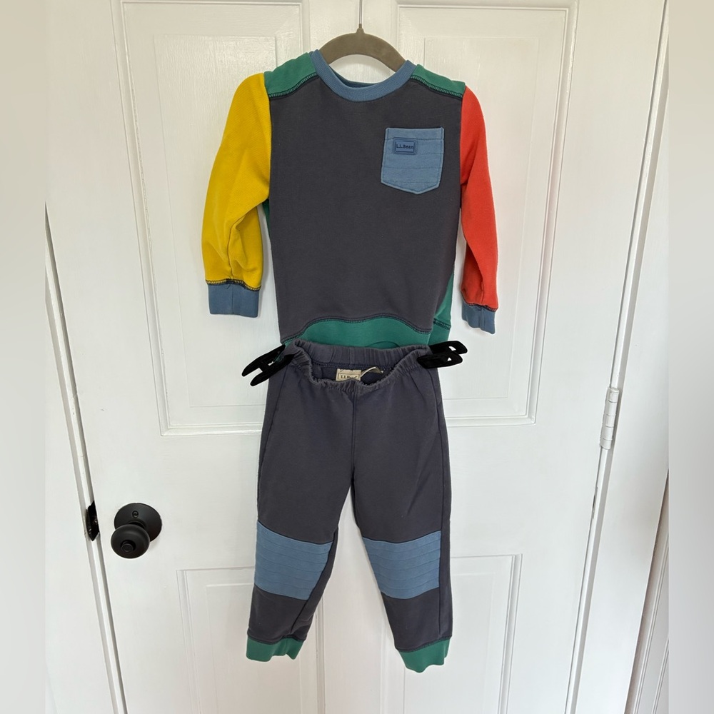 L.L. Bean Kids Colorblock Jogger set